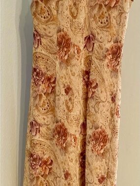 K Studio Floral Paisley Maxi Dress in Blush and Mauve